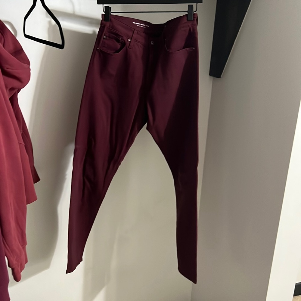 AG burgundy pants